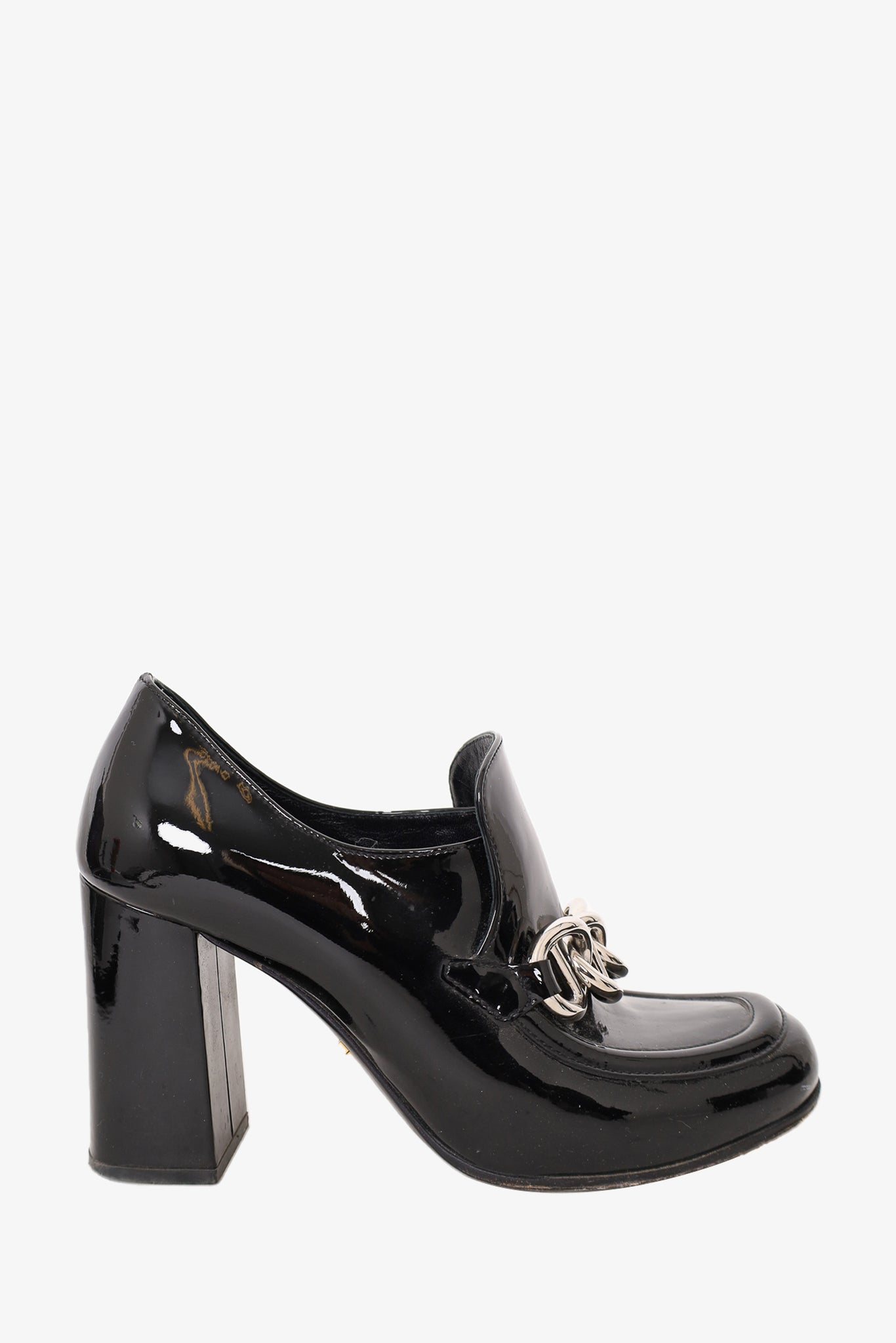 Prada hot sale patent loafers