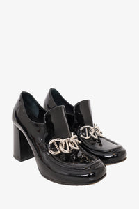 Prada block heel on sale loafer