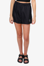 Prada Black Re-Nylon Logo Patch Shorts Size 40