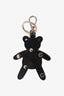 Prada Black/Red Leather Bear Bag Charm