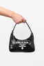 Prada Black Sequins Re-Edition 2000 Mini Bag