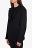 Prada Black Virgin Wool Blazer Size 50