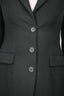 Prada Black Wool Single Breasted Blazer Size 42