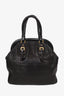 Prada Black Woven Leather Madra Large Frame Tote Bag