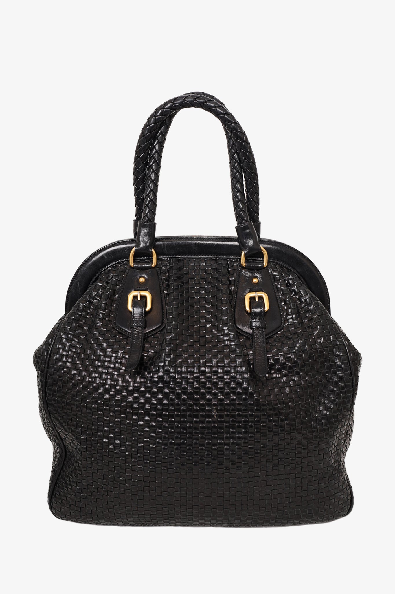 Prada black sale snakeskin bag