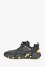 Prada Black/Yellow Rubber/Fabric Sneakers Size 9.5