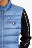 Prada Blue Nylon Puffer Vest Size 42