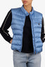 Prada Blue Nylon Puffer Vest Size 42