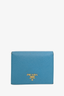 Prada Blue Saffiano Bifold Wallet