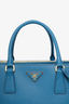 Prada Blue Saffiano Leather Galleria Tote Bag with Strap