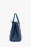 Prada Blue Saffiano Leather Galleria Tote Bag with Strap