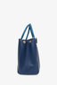 Prada Blue Saffiano Leather Galleria Tote Bag with Strap