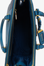 Prada Blue Saffiano Leather Galleria Tote Bag with Strap