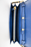 Prada Blue Saffiano Leather Wallet On Chain