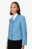 Prada Blue Single Breasted Blazer Size 38