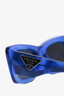 Prada Blue Translucent Logo Sunglasses