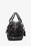 Prada Brown Crinkled Patent Leather Top Handle Bag