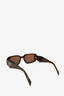 Prada Brown Frame Symbol Havana Oval Sunglasses