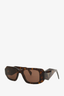 Prada Brown Frame Symbol Havana Oval Sunglasses