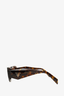 Prada Brown Frame Symbol Havana Oval Sunglasses