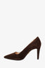 Prada Brown Suede Point Toe Heels Size 36