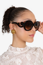 Prada Brown Tortoiseshell Swirl Side Sunglasses