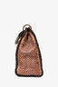 Prada Brown Woven Madras Hobo Bag