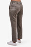 Prada Grey Velvet Trousers Size 40