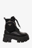 Prada Monolith Leather & Re-Nylon Boots with Pouch Size 35