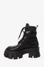 Prada Monolith Leather & Re-Nylon Boots with Pouch Size 35