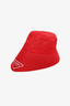 Prada Red Nylon Bucket Hat Size L