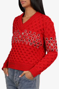 Prada sales red sweater