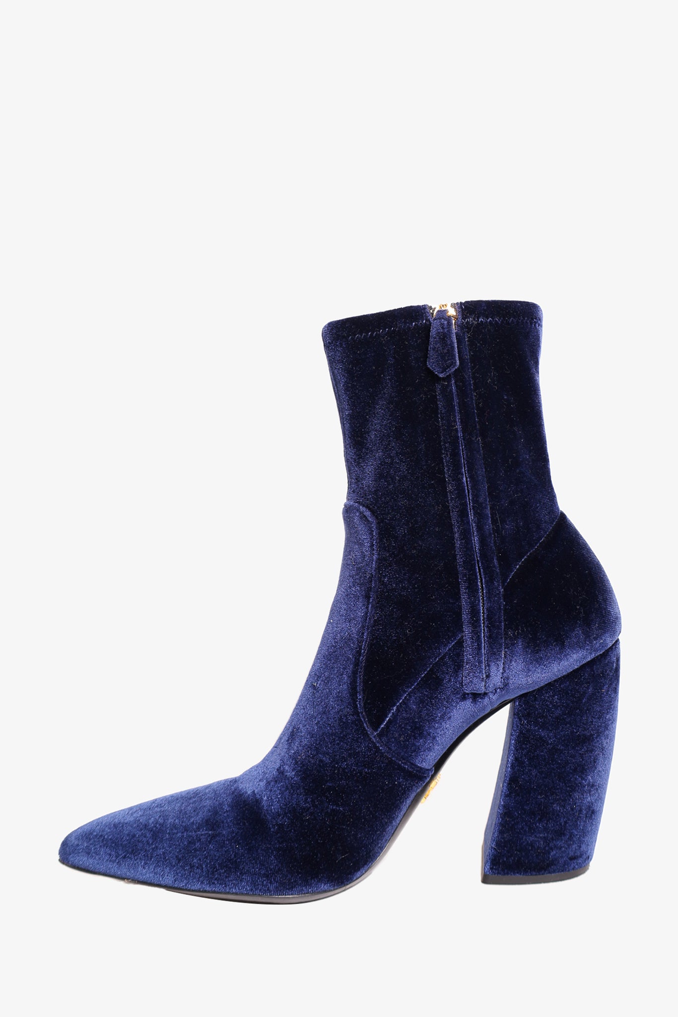 Prada velvet deals ankle boots