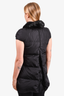 Prada Sport Black Fur Collared Vest Size 38