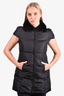 Prada Sport Black Fur Collared Vest Size 38