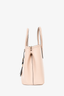 Prada Taupe Saffiano Leather Double Tote with Strap