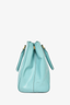 Prada Teal Saffiano Leather Double Zip Large Galleria Tote with Strap