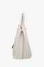 Prada White Saffiano Leather Medium Double Tote with Strap