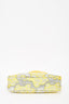 Prada Yellow/ Silver Metallic "Broccato"  Mini Re-Edition 2000 Bag