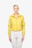 Prada Yellow Re-Nylon Zip-Up Jacket w/ Zip Pouch sz 36