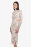 Preen By Thornton Bregazzi White Galen Cutout Lace Midi Dress Size XS