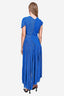 Preen by Thornton Bregazzi Royal Blue Pleated Cut Out Gown Size S