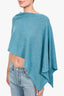 Rachel Zoe Turquoise Cashmere Multi-Wrap Knit Top O/S