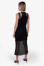 Rag & Bone Black Beaded Maxi Dress with Slip Size S