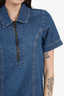 Reformation Blue Denim Zip-up Mini Dress Size 0