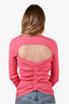 Remain Birger Christensen Pink Open Back Top Size 6