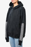 Rhude Black Checkered Ink-Blot Sweater Size L Mens