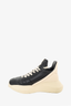 Rick Owens Black/White Leather Gethsemane Runner Size 36