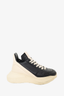 Rick Owens Black/White Leather Gethsemane Runner Size 36