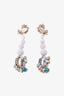 Rickson Beamon Beaded Blue Earrings